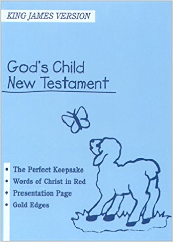 KJV God's Child New Testament B/L Blue - World Publishing